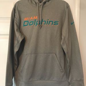 Men’s Nike Heather Grey Miami Dolphins Hoodie